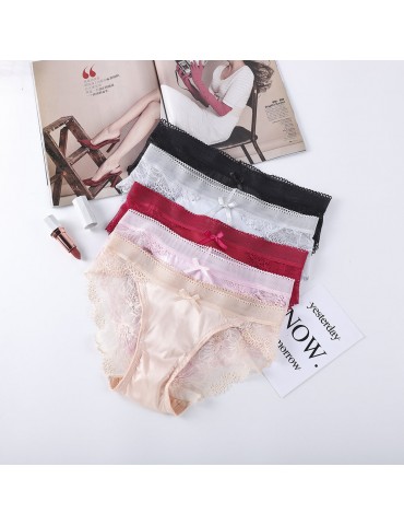 Sexy See Through Hollow Low Rise Seamless Panties