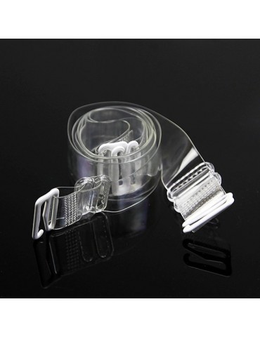 Transparent Invisible Silicone Elastic Non-stick Skin Bra Shoulder Straps