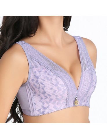 Sexy Low Cut Side Support Back Shaper Wireless Bras