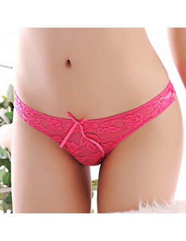 Breathable Lace Sexy Comfort Bowknot Seamless Cheekies Bikini Panties