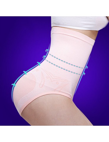 High Waist Seamless Abdomen Lift The Hips Panties For Women