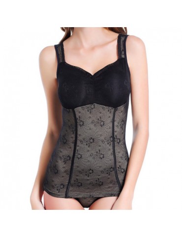 Modal Longline Body Shaper Waist Tummy Control Shapewear Camisole Breathable Bras