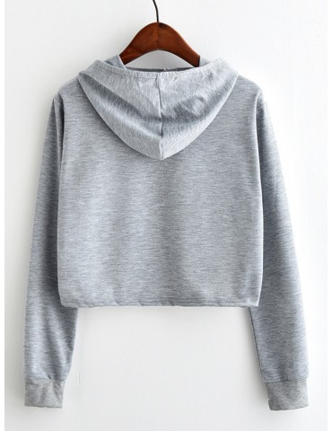 Casual Panda Pattern Patchwork Hooded Long Sleeve Women Hoodies